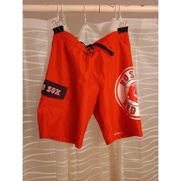 MLB Red Sox youth red swim trunks, S - Picture 1 of 5
